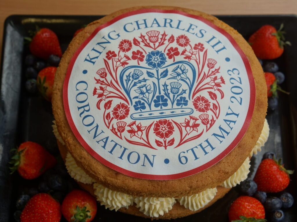 King Charles coronation cake