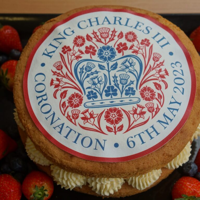 King Charles coronation cake